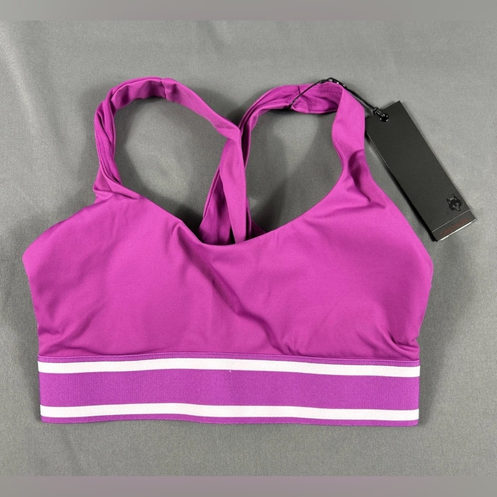 Greyson Womens Sports Bra Soleil XS Purple Pink Polyester Spandex